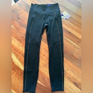 JoyLab Black High-Rise Leggings with Metallic Gold Stitching Detail -NWT